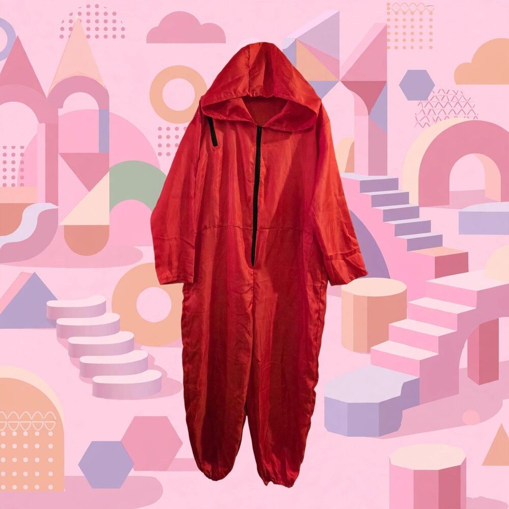 Squid Game Red Guard Halloween Jumpsuit Adult Large No Mask Netflix C238